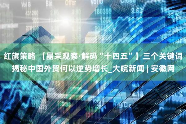 红旗策略 【晶采观察·解码“十四五”】三个关键词揭秘中国外贸何以逆势增长_大皖新闻 | 安徽网